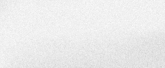Noise grain background subtle gradient pattern. Fine sand dots and stipple texture. White and black vector design. Dry powder or spray to abstract visuals bg.