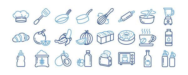 Food and Restaurant icon collection. Containing design dinner, restaurant, meal, healthy