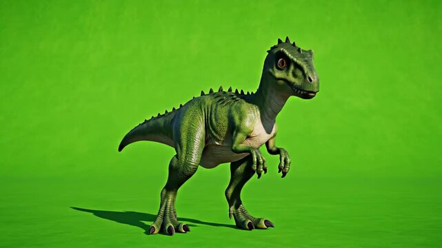 Animated dinosaur sequence showcasing playful and realistic digital models for