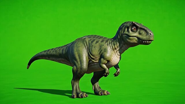 Animated T-Rex Dinosaur Model Sequence Showcasing Realistic Creature Movements
