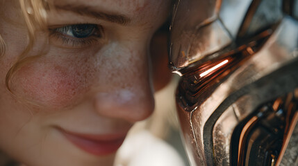 Falling In Love With Artificial Intelligence Robot (Generative AI)