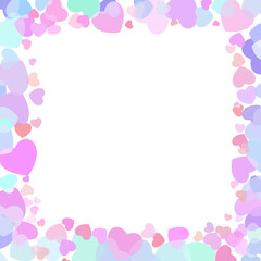 pastel heart frame