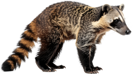 Coati Isolated on White Background