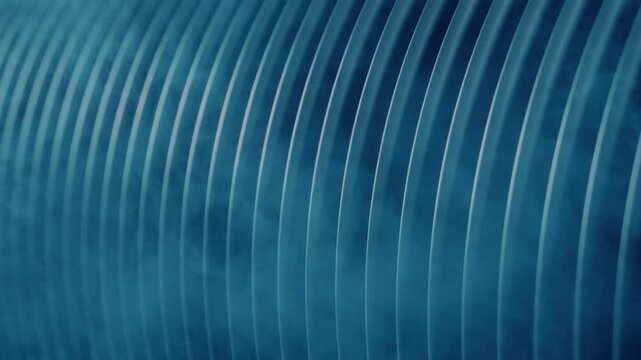 Passing Corrugated Pipe With Vapor
