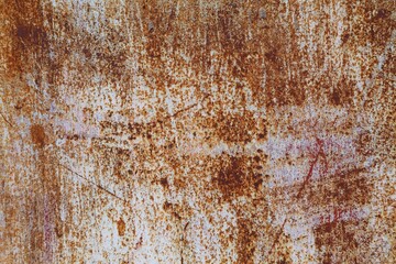 Retro rusty background. Rusty metal flat texture. Grunge industrial texture.