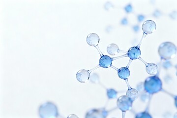 Blue and clear molecular structure