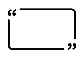 Quote bubble icon stock illustration