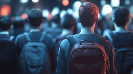 Crowd exiting stadium after dramatic match end