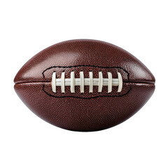 Brown Leather Football Laces on Transparent Background