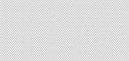 Wire mesh fence isolated on white background