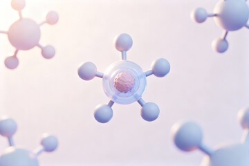 Molecular structure with central sphere