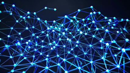 This digital system of glowing connections represents a network of neurons. Each light forms part of a brain where technology, intelligence, and data combine through connection, digital flow - Powered by Adobe