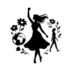 vector illustration international women's day 