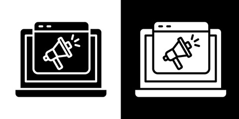 Blog  Icon Set White Glyph Style Collection