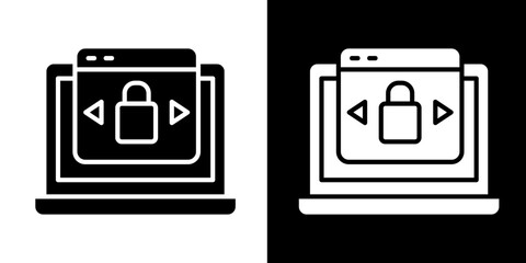 Ecommerce  Icon Set White Glyph Style Collection