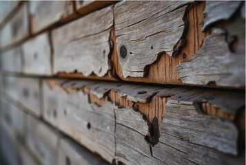 Obraz premium Old wooden background. Weathered old wooden surface. Old wood planks background. Wood texture.