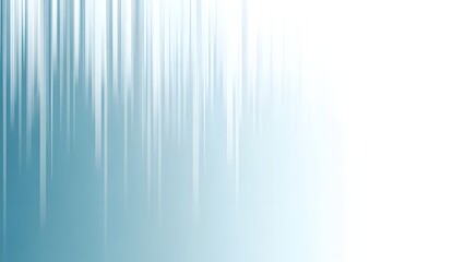 Abstract background with shimmering vertical lines and gradient blue white transition