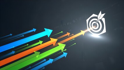 Arrow Poised to Hit Target Symbol business idea