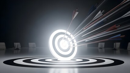 Arrow Poised to Hit Target Symbol business idea