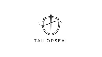 Tailor Seal Logo Design Element.