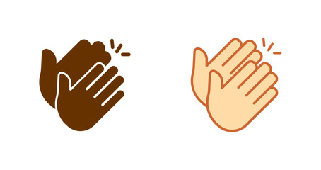 Clapping Hands Icon Design