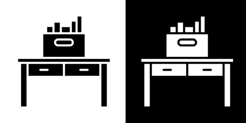 Workplace  Icon Set White Style Collection