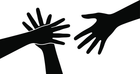 Abstract Colorful Human Hands Seamless Pattern Representing Diversity, Teamwork, Inclusion, Unity, and Community Support