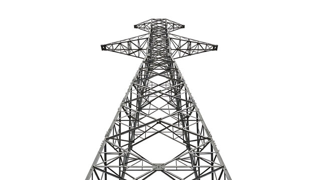 Large metal power transmission tower structure - Powered by Adobe