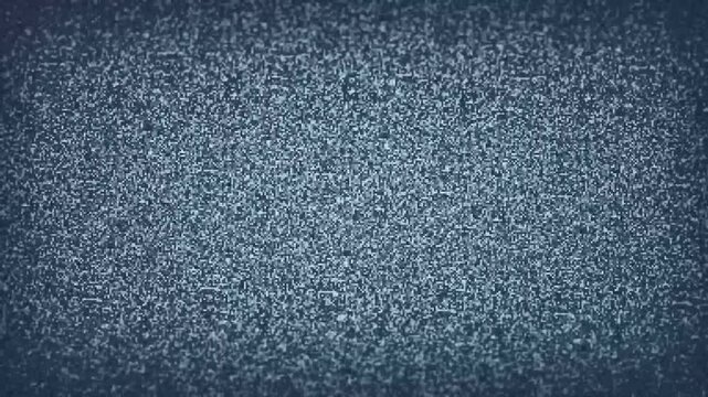 テレビ、ビデオ等のノイズグリッチ。砂嵐。