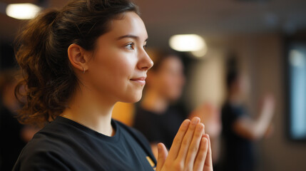 Professional faceless choreographer leading vibrant dance rehearsal in studio creative direction dancers coordination performance preparation artistic instruction