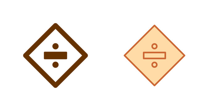 Division Sign Icon Design