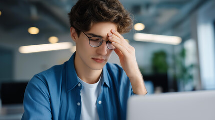 Workplace stress burnout concept leading to productivity loss mental health  employee exhaustion occupational fatigue work pressure professional wellbeing