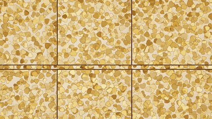 Golden speckled texture a seamless pattern of small irregular golden shapes