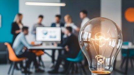 Creative team discussing a business idea