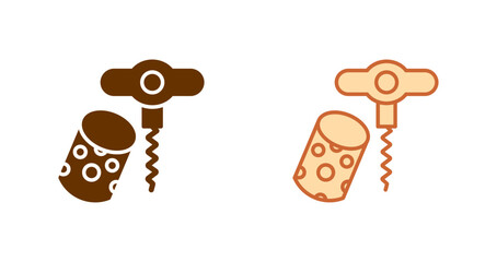 Fototapeta premium Wine Cork Icon Design
