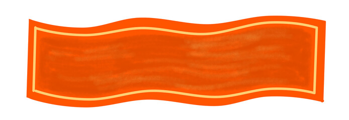 Retro vintage template featuring orange wavy patterns and elegant yellow line accents on a clean, nostalgic aesthetic background. Lunar New year.