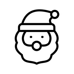 Obraz premium Festive Santa Claus icon set for Christmas, holiday celebrations, winter decorations, and UI design