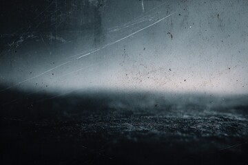 Mysterious landscape shrouded in mist, blending light and shadow