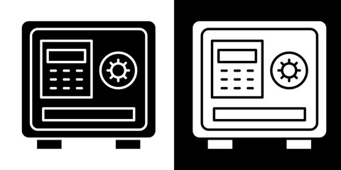 Strongbox Icon Set White Glyph Style Collection