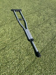crutch on the playground. conecpt accessible environment