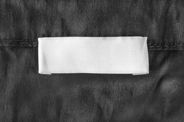 Blank clothes label