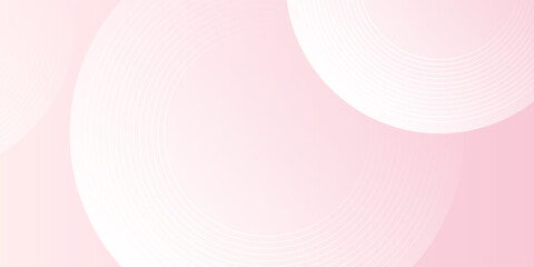Minimalist banner background pastel colorful pink and yellow gradations line ciircle modern simple art abstract