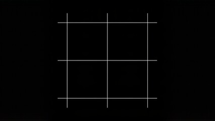 Simple White Grid Lines on a Dark Black Background.