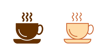 Obraz premium Hot Coffee Icon Design