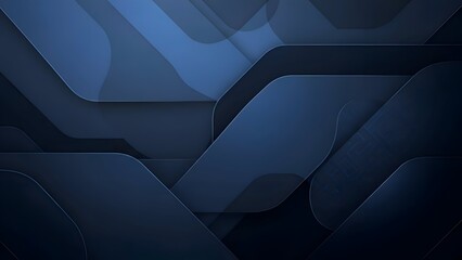 Dark Blue Abstract Geometric Shapes Background.