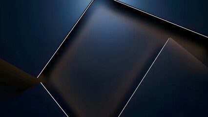 Dark Blue Metallic Panels with Reflections.