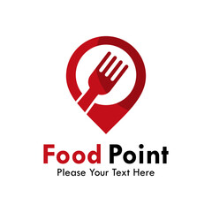 Food point design logo template illustration