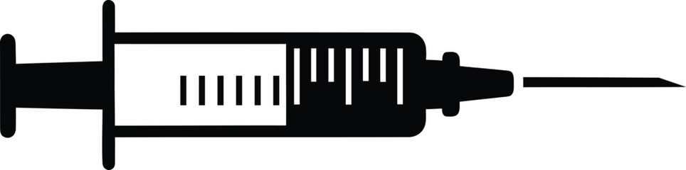 Simple Syringe Icon for Medical and Healthcare Use