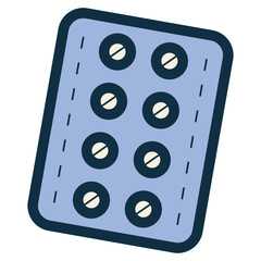 menstrual medicine tablet icon