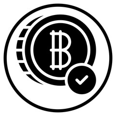 bitcoin glyph icon
